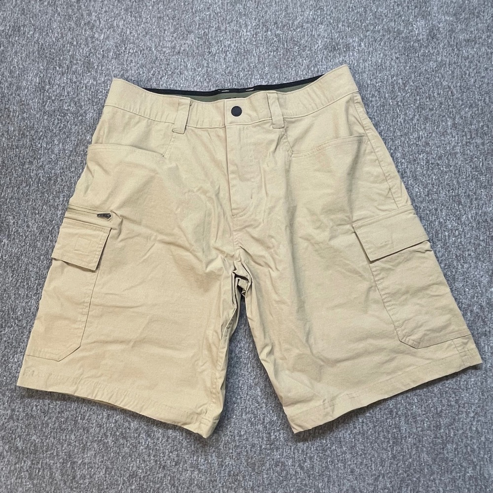 Orvis Mens Cargo Shorts Tan Khaki Outdoor Hiking Fishing Size 32‎